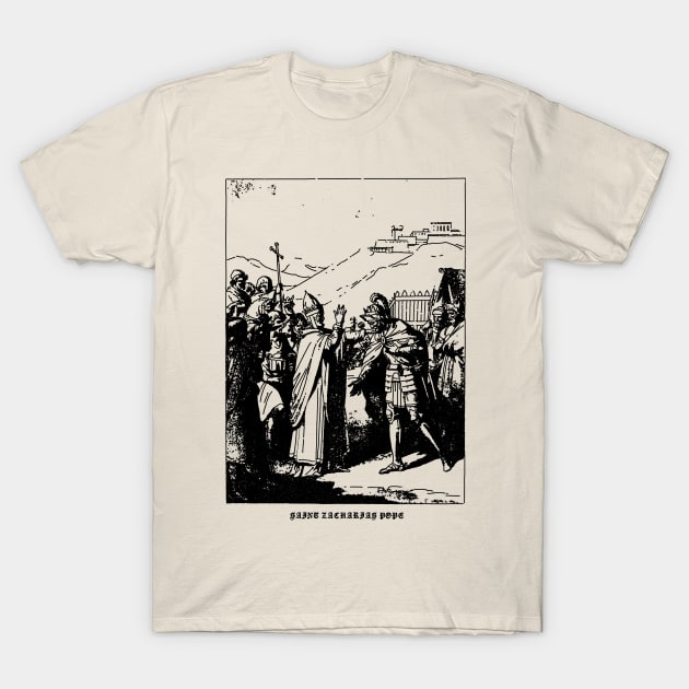 Saint Zacharias, Pope T-Shirt by CHAMBER OF SAINTS